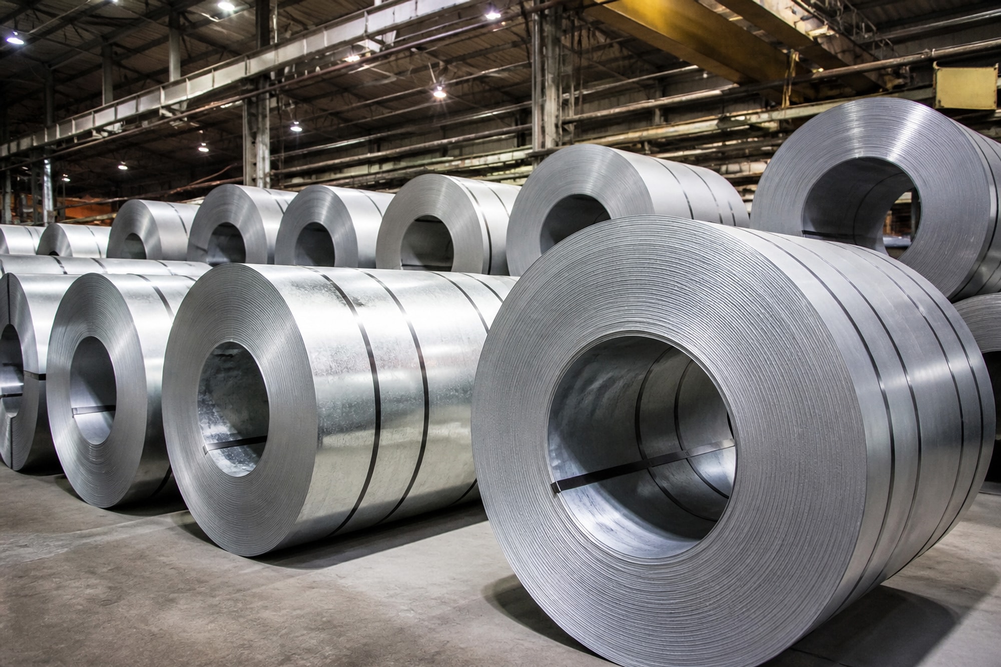 Iron and steel coils imported for industry